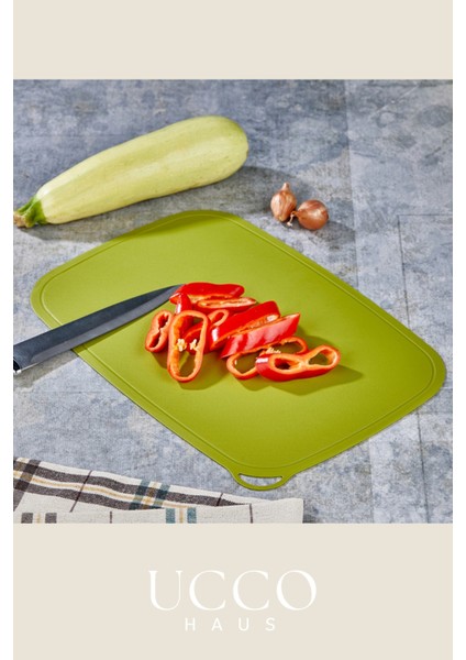 Esnek Kaymaz Kesim Matı 23X34 cm | Bıçak Dostu Pratik Doğrama ve Taşıma Altlığı Sunumluk indirimleri