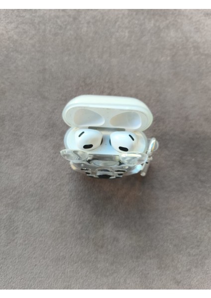 Airpods Kabartmalı Winnie The Poo Desenli Kılıf 3. Nesil