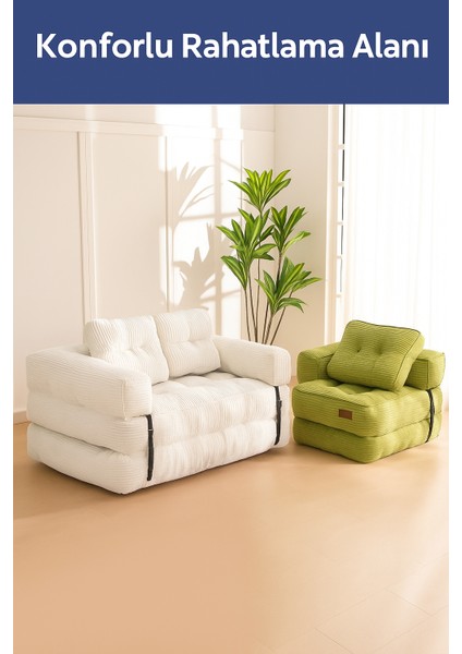 Kapri Krem Yeni Nesil Yatak Kanepe Koltuk Pati Dostu Kadife Kumaşlı fırsatları