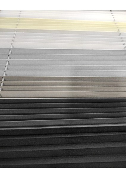 Plise Katlanır Cam Balkon Perdesi - Ofis Perdesi - Mutfak Perdesi - Salon Perdesi Gri fırsatları