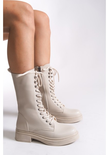 Marlyrra Kadın Bağcıklı Kısa Çizme 0012707