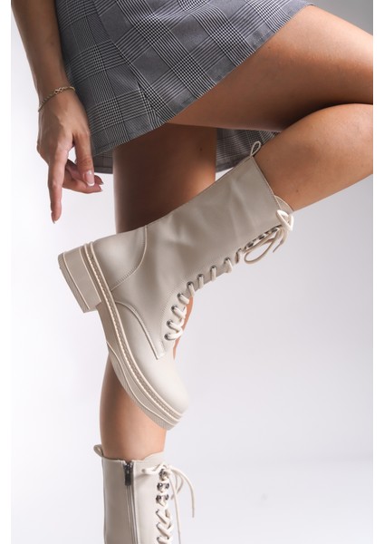 Marlyrra Kadın Bağcıklı Kısa Çizme 0012707 modelleri