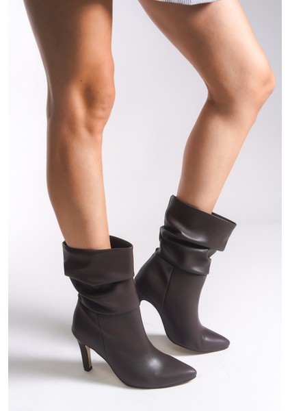 Lesxipha Kadın Körüklü Kısa Çizme 0012203