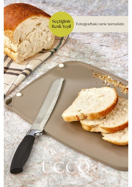 Çift Taraflı Kaymaz Kesme Panosu | Rendeli, Et, Sebze ve Meyve Pratik Plastik Kesme Tahtası Mutfak