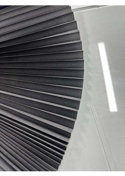 Plise Katlanır Cam Balkon Perdesi - Ofis Perdesi - Mutfak Perdesi - Salon Perdesi Antrasit indirimleri