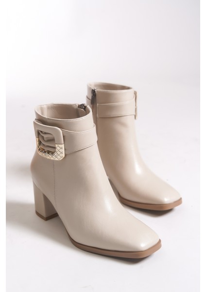 Kadın Toka Detaylı Topuklu Bot 00121050 indirimleri