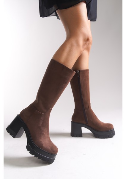 Lvamel Kadın Diz Altı Topuklu Çizme 0012501 fiyatları