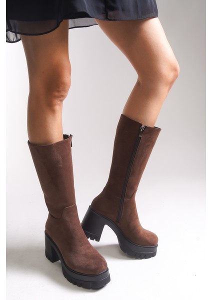 Lvamel Kadın Diz Altı Topuklu Çizme 0012501 indirimleri
