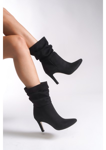 Lesxipha Kadın Körüklü Kısa Çizme 0012203