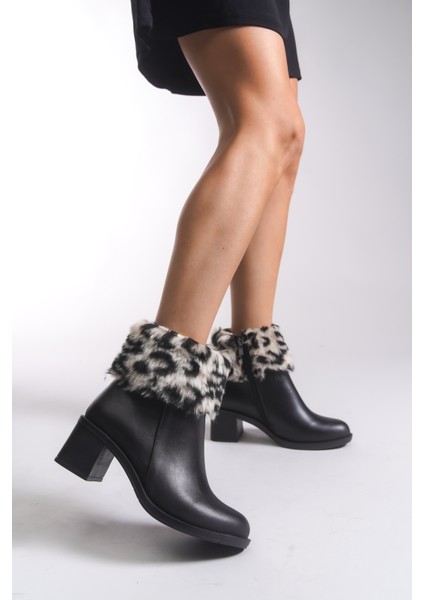 Rielradh Kadın Kürk Detaylı Topuklu Bot 0012501 fiyatları