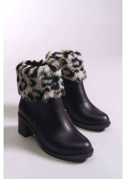 Rielradh Kadın Kürk Detaylı Topuklu Bot 0012501 indirimleri