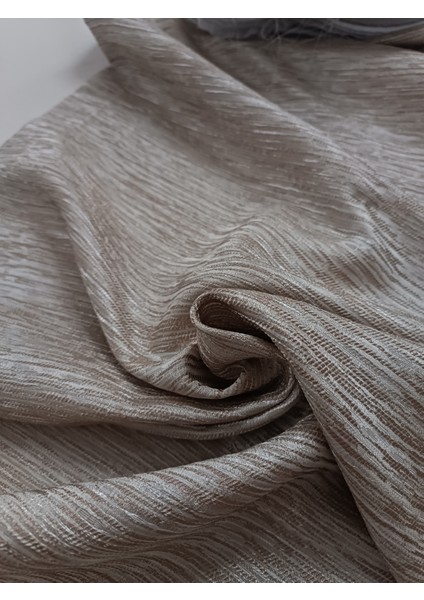 Jakar Fon Perde - Koyu Bej - Pileli Dikim - 1x2,5 Pile - JKR541 modelleri