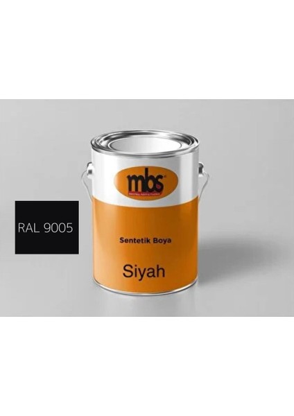 Sentetik Yağlı Boya Siyah RAL9005