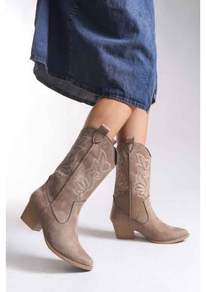 Qiraveth Kadın Western Kısa Çizme 001250061 fırsatları