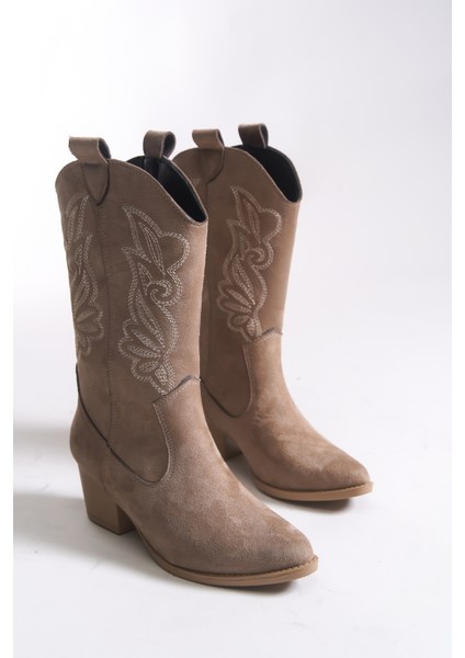 Qiraveth Kadın Western Kısa Çizme 001250061 indirimleri