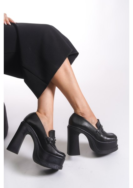 Kadın Yüksek Topuklu Loafer 00122003 fırsatları