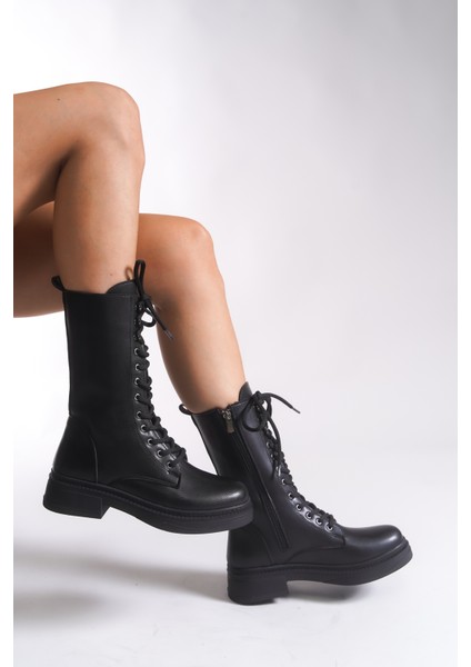 Marlyrra Kadın Bağcıklı Kısa Çizme 0012707