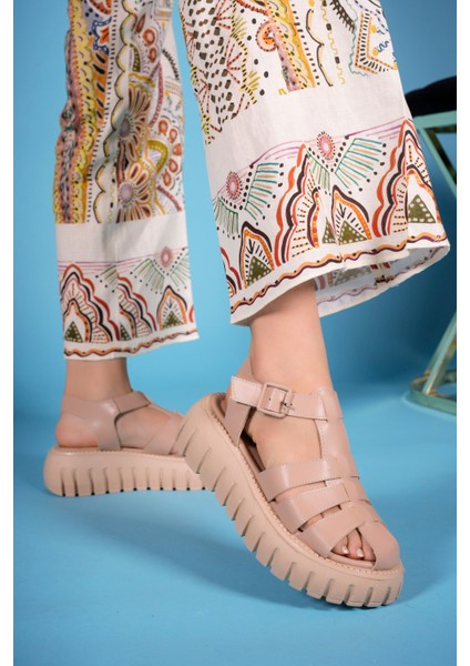 Kadın Sandalet 0012600 Bej Renk fırsatları