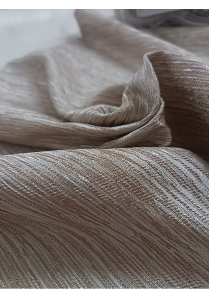 Jakar Fon Perde - Koyu Bej - Pileli Dikim - 1x2,5 Pile - JKR541 indirimleri