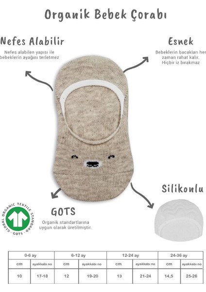 Bistyle 2'li Babet Cute Face Penye Çorap 30103 Bej Beyaz fiyatları