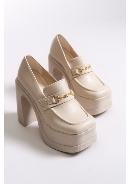 Kadın Yüksek Topuklu Loafer 00122003 indirimleri