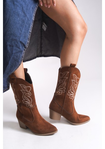 Qiraveth Kadın Western Kısa Çizme 001250061 fırsatları