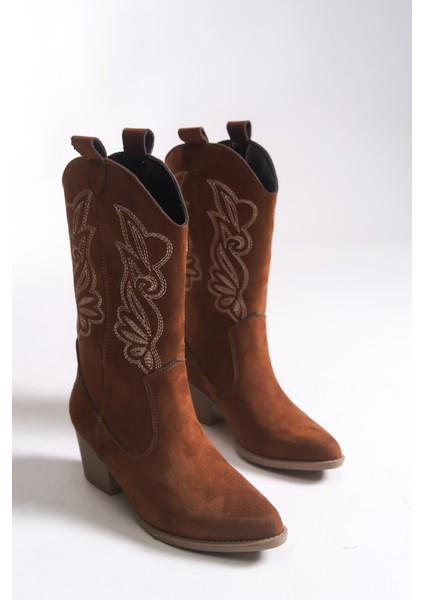 Qiraveth Kadın Western Kısa Çizme 001250061 indirimleri