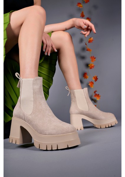 Nyendorei Kadın Topuklu Bot 0012502