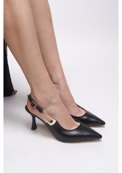 Fharaera Kadın Sivri Burun Topuklu Ayakkabı 00128302
