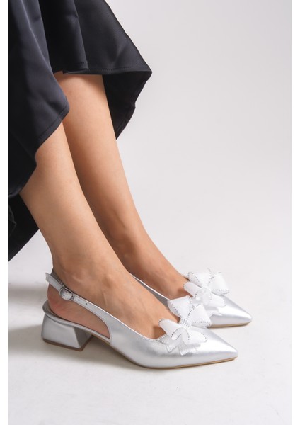 Elyenria Arkası Açık Sivri Burunlu Kadın Topuklu Ayakkabı 0012126 fiyatları