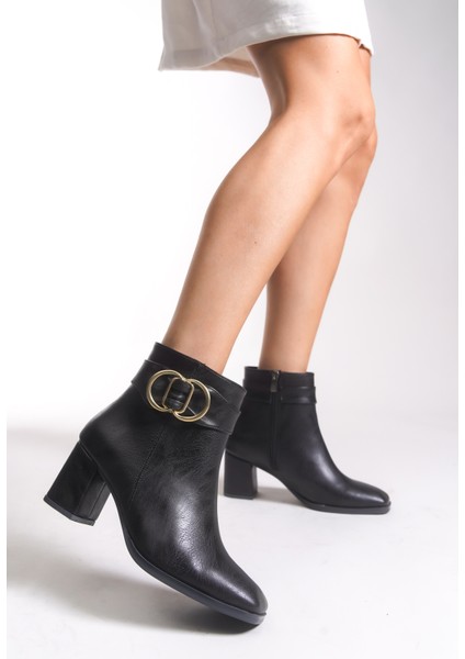 Kadın Toka Detaylı Topuklu Bot 00121040