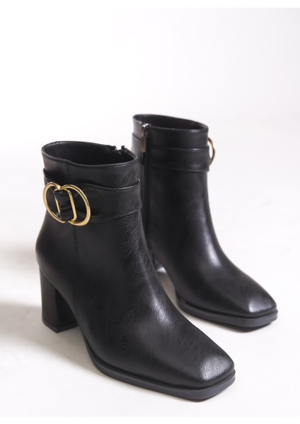 Kadın Toka Detaylı Topuklu Bot 00121040 indirimleri