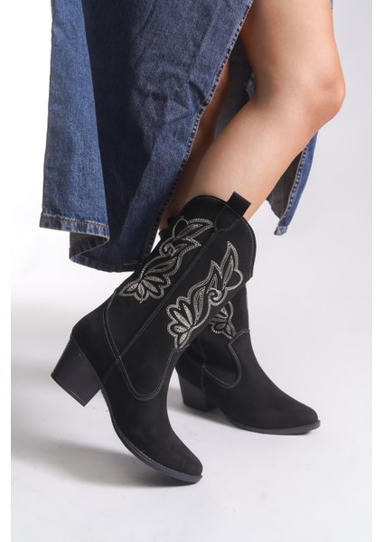 Qiraveth Kadın Western Kısa Çizme 001250061 fiyatları