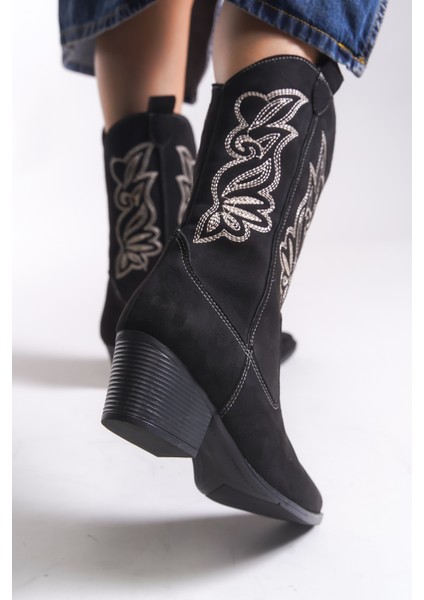 Qiraveth Kadın Western Kısa Çizme 001250061 indirimleri