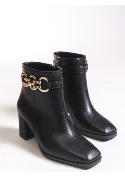 Kadın Zincir Detaylı Topuklu Bot 00121060 indirimleri