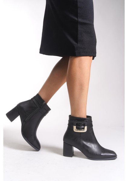 Kadın Toka Detaylı Topuklu Bot 00121050