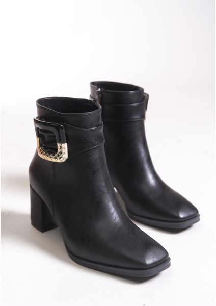 Kadın Toka Detaylı Topuklu Bot 00121050 indirimleri