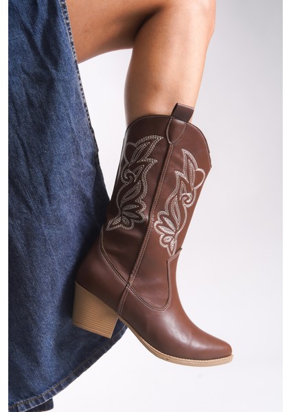 Qiraveth Kadın Western Kısa Çizme 001250061 fiyatları