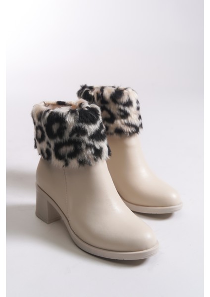 Rielradh Kadın Kürk Detaylı Topuklu Bot 0012501 indirimleri