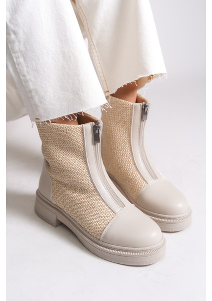 Evelxaris Kadın Önden Fermuarlı Bot 001209