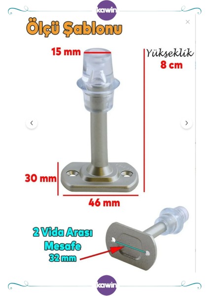 8 cm Metal Kapı Kolu Stoperi Tamponu Durdurucusu Tutucu Tutacağı Plastik Saten Kapı Stopu Silikonlu fiyatları