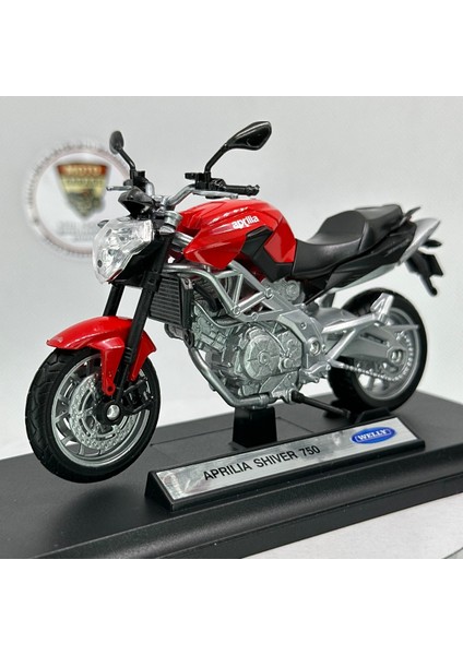 Aprilia Shiver 750 1:18 Diecast Maket Motor – Metal Model Motosiklet