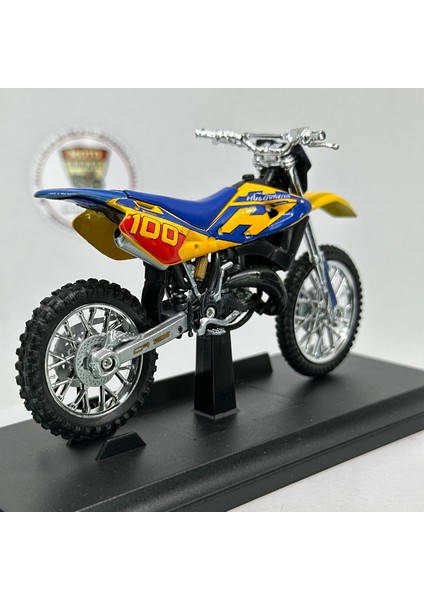 Husqvarna CR125 1:18 Diecast Maket Motor – Metal Model Motosiklet modelleri