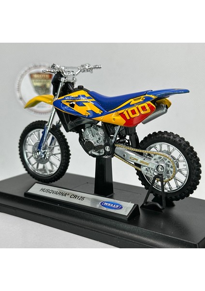 Husqvarna CR125 1:18 Diecast Maket Motor – Metal Model Motosiklet fırsatları