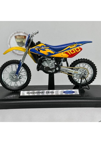 Husqvarna CR125 1:18 Diecast Maket Motor – Metal Model Motosiklet indirimleri