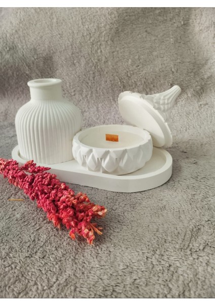 Dekoratif Vintage Vazo Mumluk Set 3 Parça-Kokulu Mum Şık Objeler fiyatları