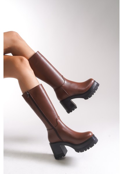 Lvamel Kadın Diz Altı Topuklu Çizme 0012501 indirimleri