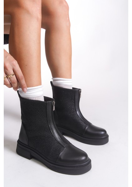 Evelxaris Kadın Önden Fermuarlı Bot 001209