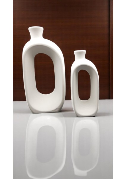 Cosmos Vazo – Boyamaya Hazır Çini Bisküvi Dekoratif Obje