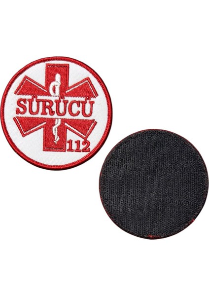 112 Acil Servis Sürücü Peç Nakış Patch - 8 cm fiyatları